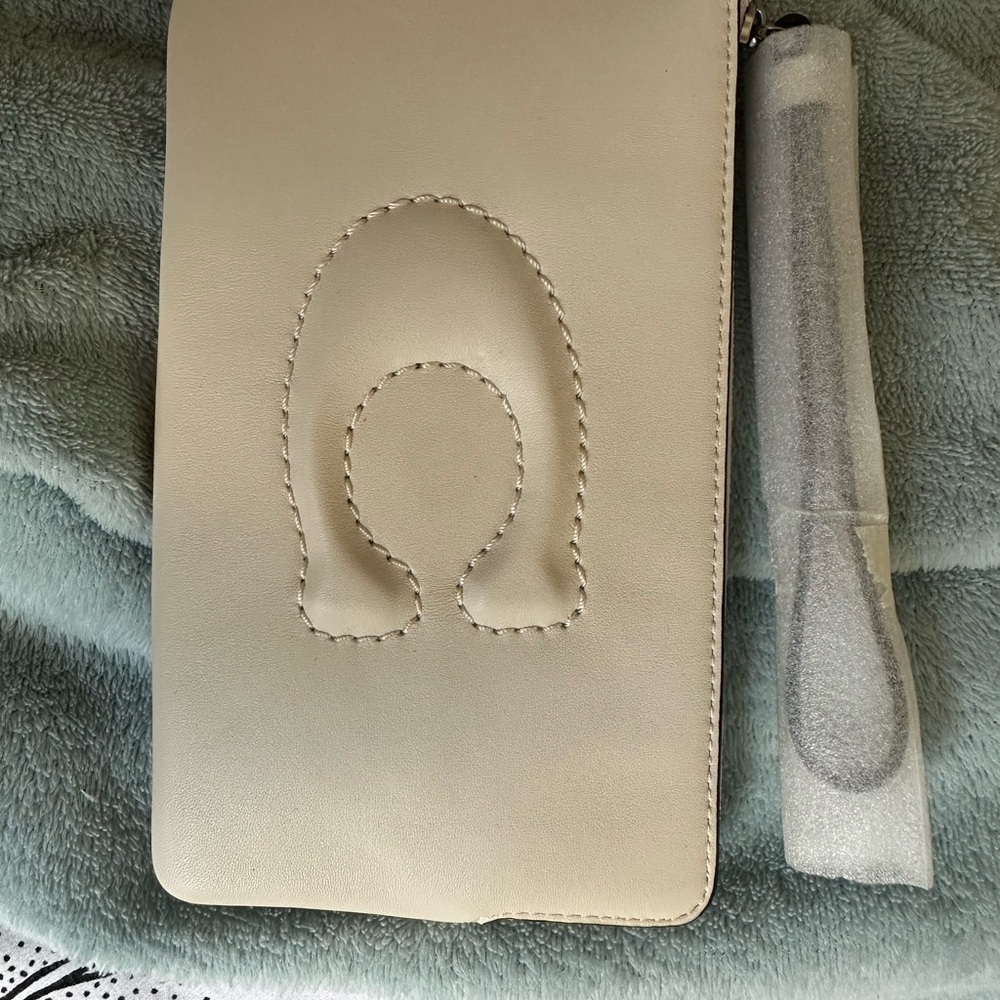 Coach Cream Wristlet Clutch